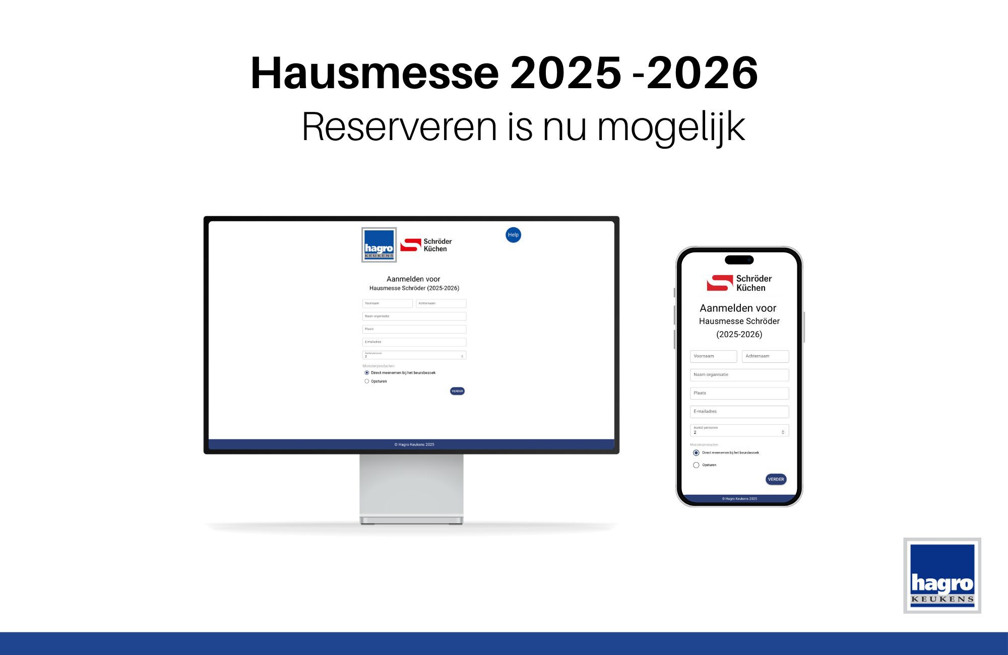 Reserveren voor je Hausmesse bezoek bij Schröder is mogelijk!